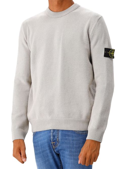 Stone island maglia crew neck pearl grey Stone Island | K2S155100049S00A2V0061 PEARL GREY